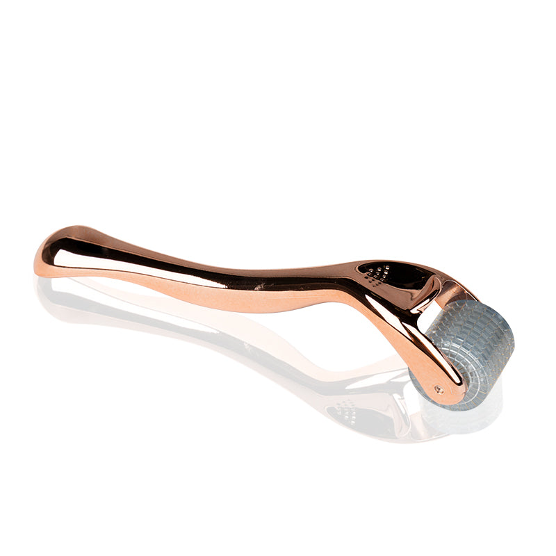 Derma roller mikrotűs mezoterápiához rose gold 0,75 mm, 192 titántűs