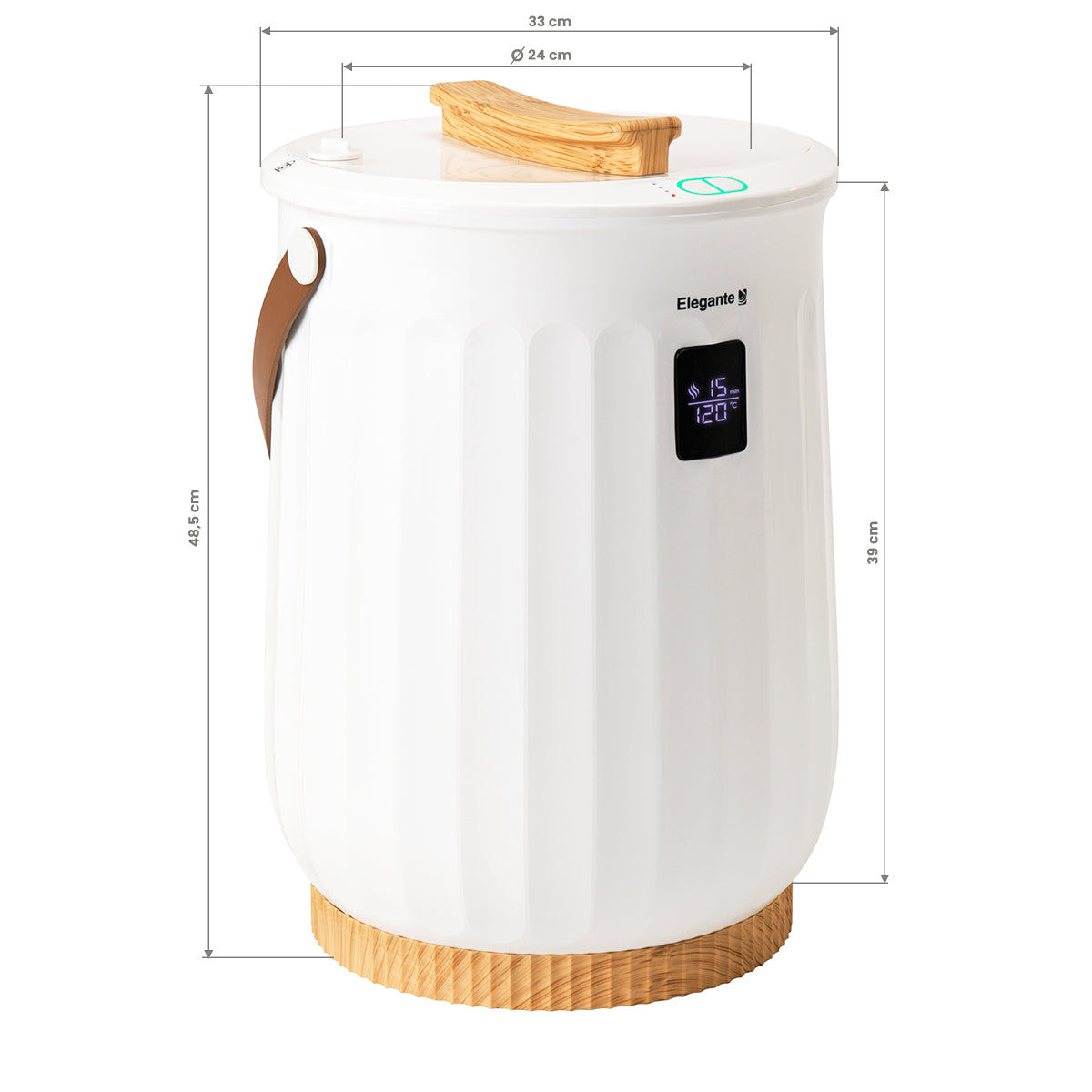Elegante E8 törölközőmelegítő 20 l, 400 W