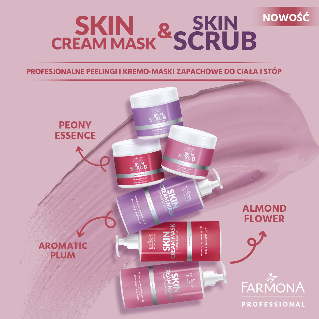 Farmona Skin Scrub szilvás radír testre és lábra 500 g