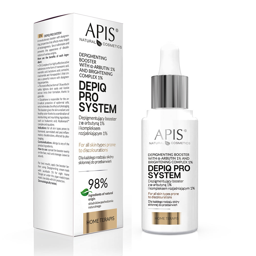 Apis DEPIQ PRO SYSTEM halványító booster 1% α-arbutinnal és 1% halványító komplexszel 30 ml