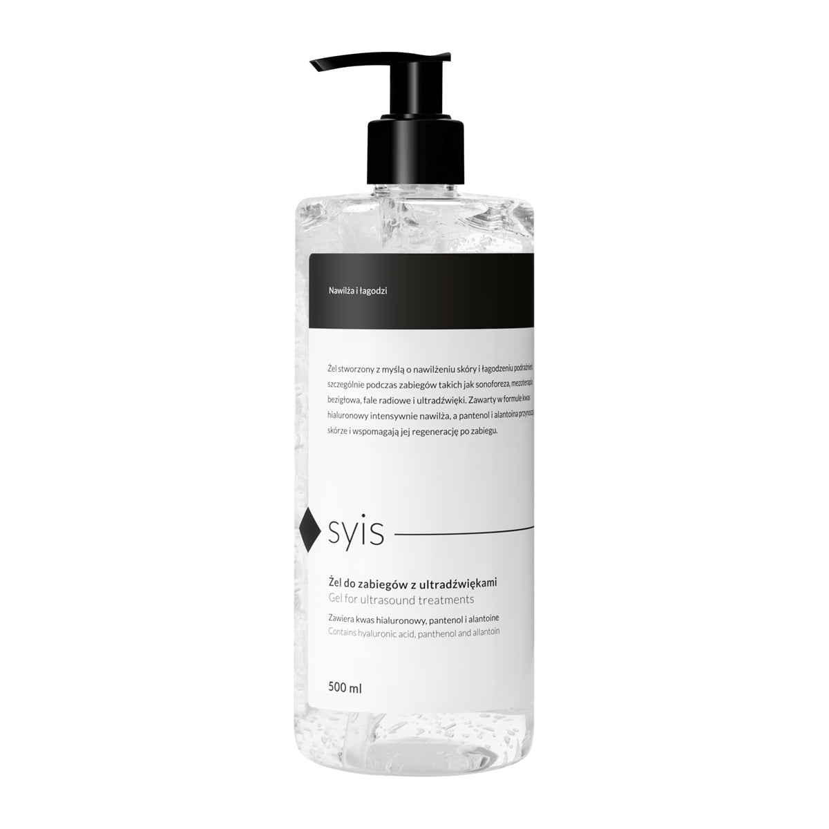 Syis hidratáló ultrahang-gél hialuronsavval 500 ml – új formula
