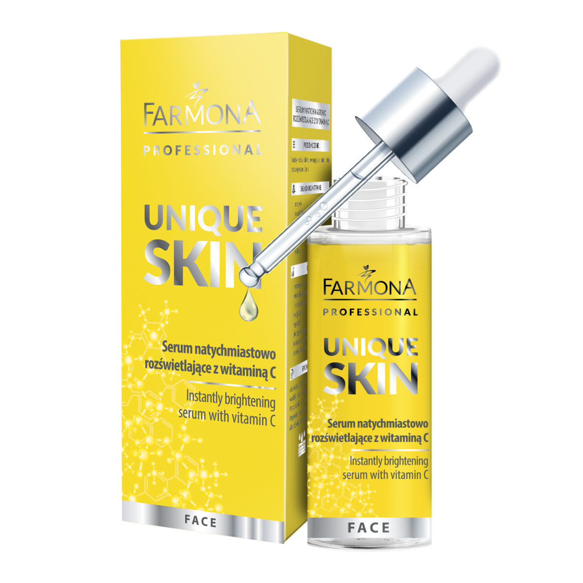 Farmona Unique Skin azonnal ragyogásfokozó szérum C-vitaminnal 30 ml