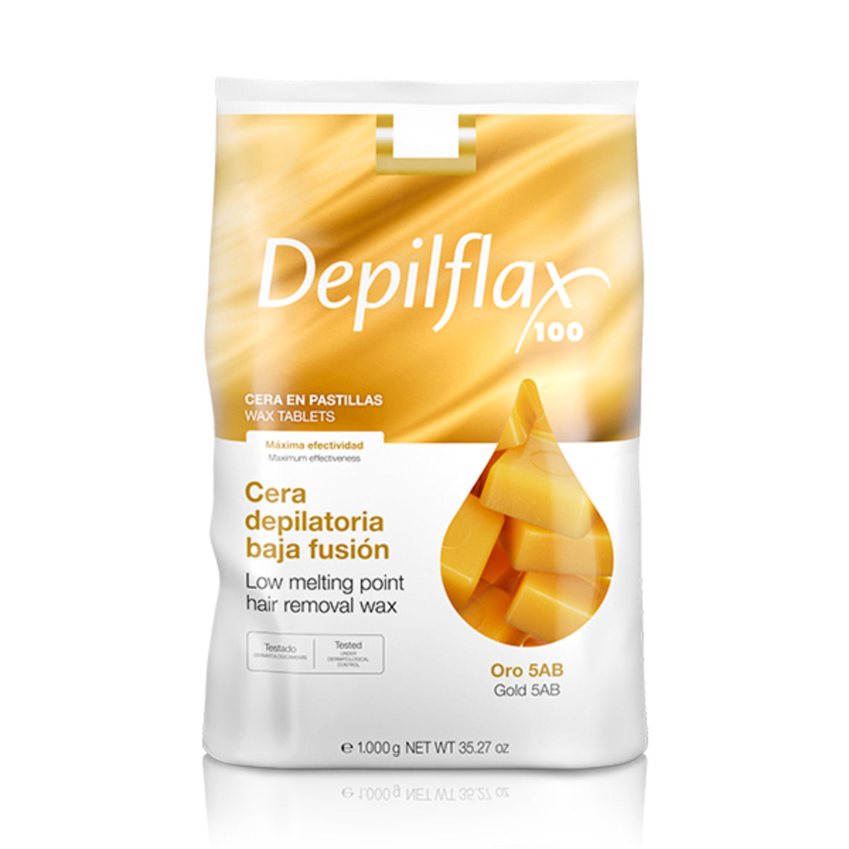 Depilflax elasztikus keménygyanta alacsony olvadáspontú Oro 5AB arany 1000 g
