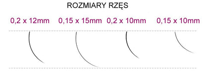 Syis műszempilla J 0,15×10 mm 0,25 g