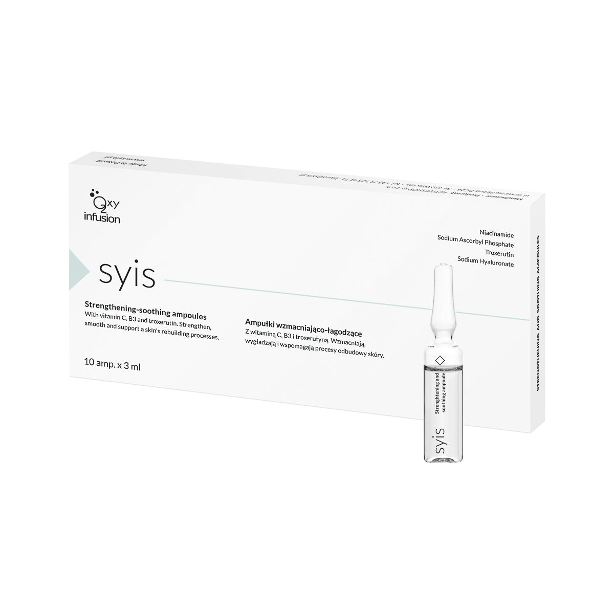 Syis erősítő-nyugtató ampullák hajszáleres bőrre 10×3 ml