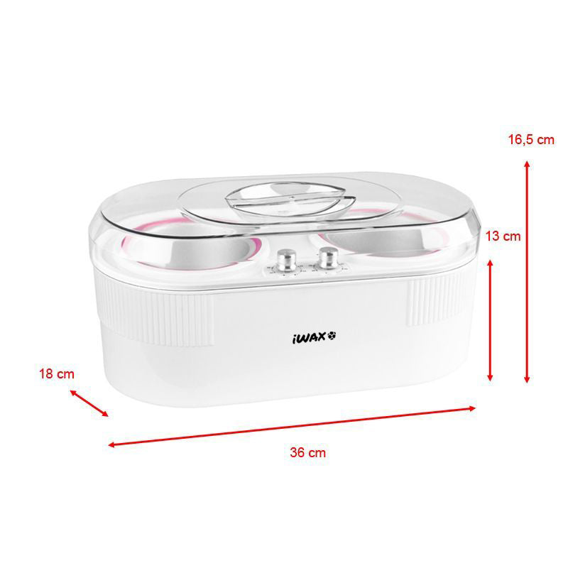 iWax 2in1 dupla konzervgyanta-melegítő 400 ml + 800 ml, 400 W