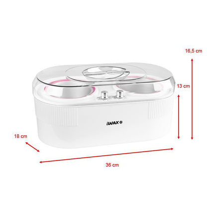 iWax 2in1 dupla konzervgyanta-melegítő 400 ml + 800 ml, 400 W