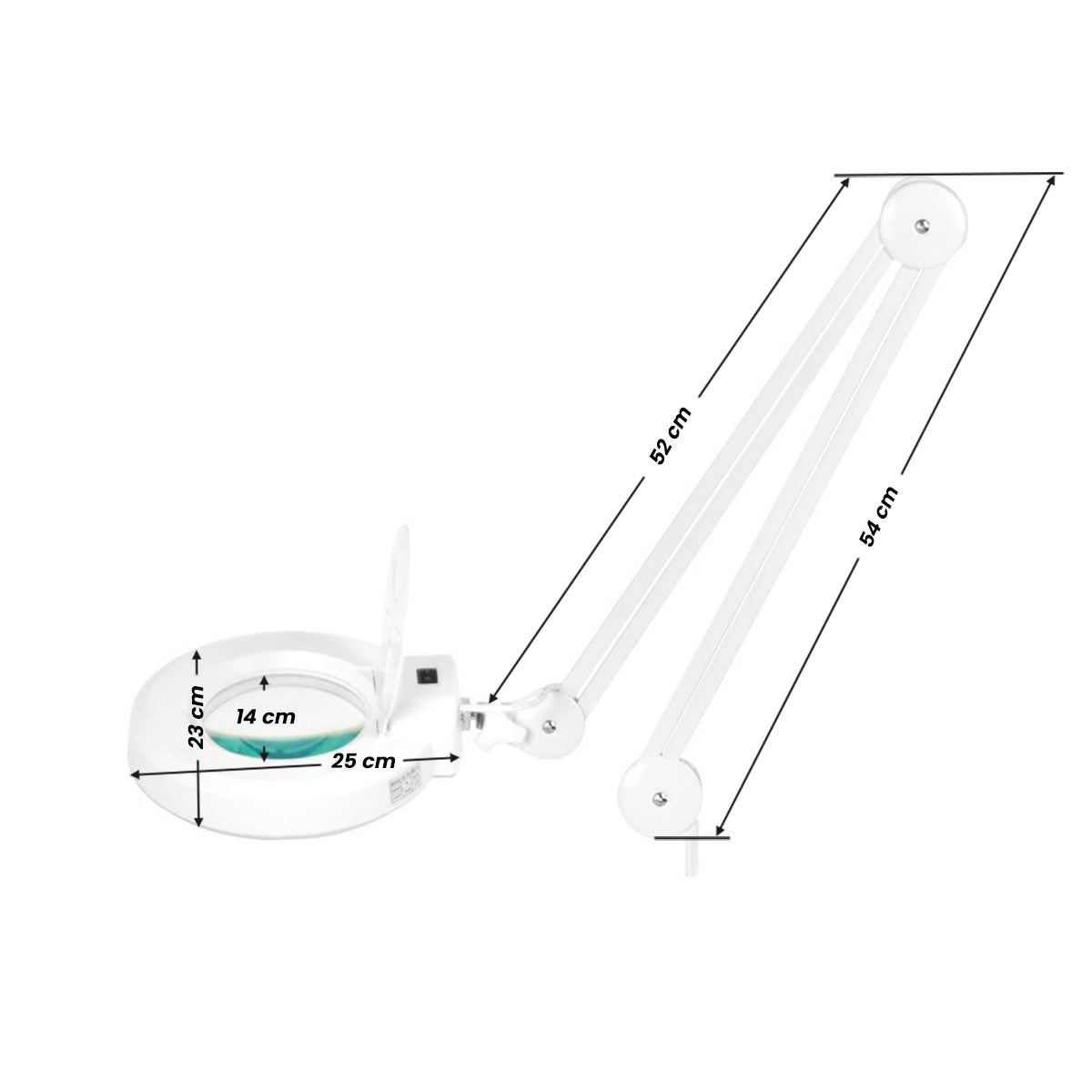 S4 LED nagyítós lámpa négykaros állvánnyal