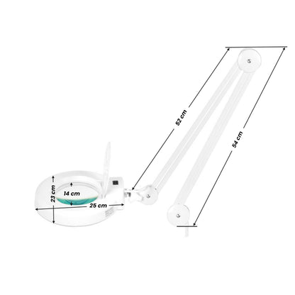 S4 LED nagyítós lámpa négykaros állvánnyal