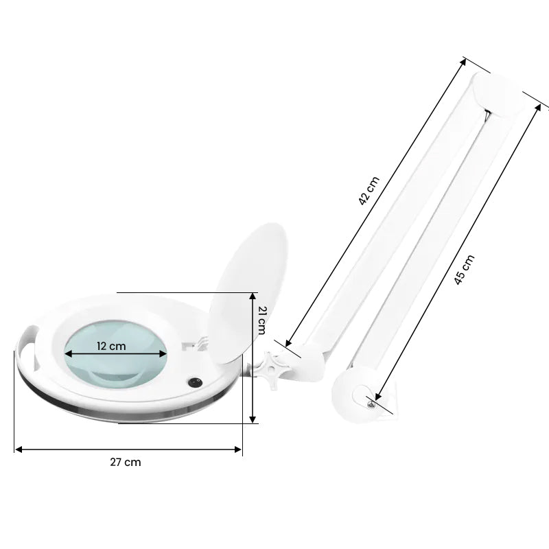 Elegante 6027 nagyítós lámpa 60 LED SMD 5D, asztali