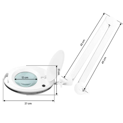 Elegante 6027 nagyítós lámpa 60 LED SMD 5D, asztali