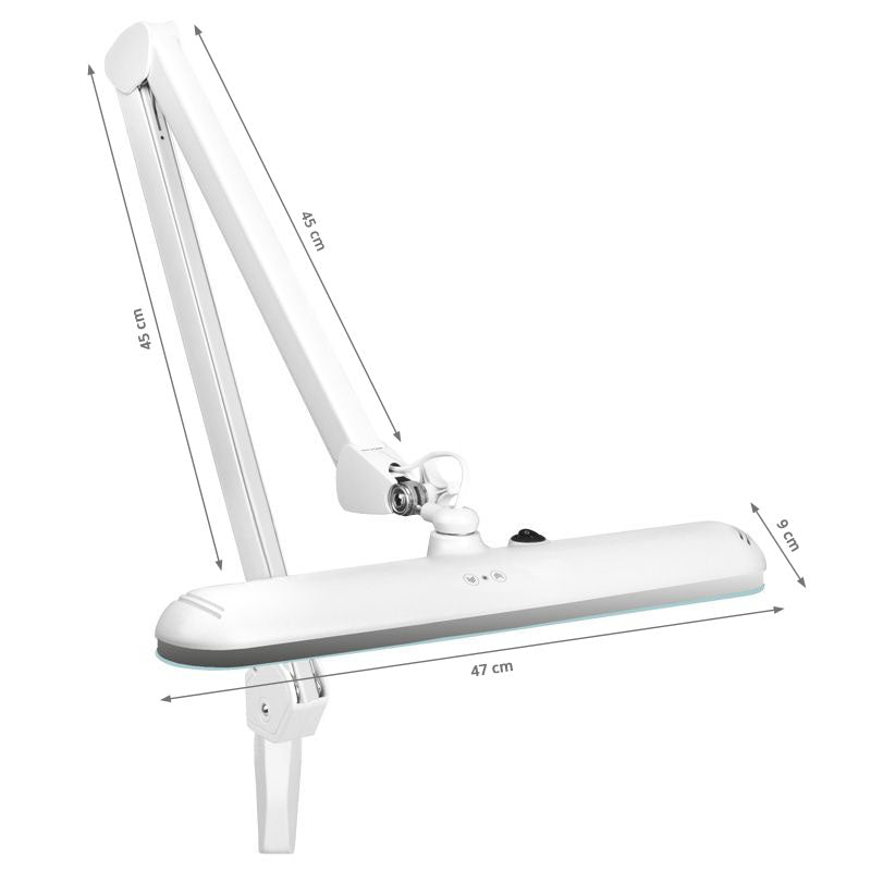 Elegante 801-L LED munkalámpa satus rögzítéssel, szabályozható fényerő, fehér