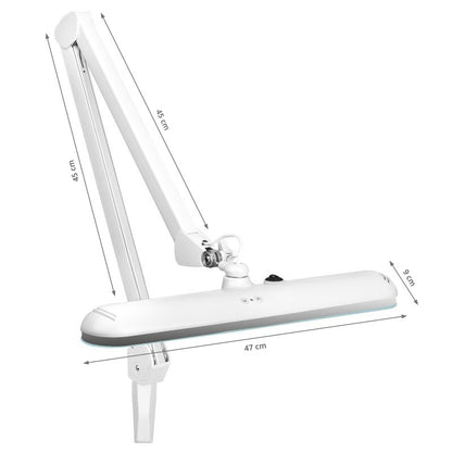 Elegante 801-L LED munkalámpa satus rögzítéssel, szabályozható fényerő, fehér