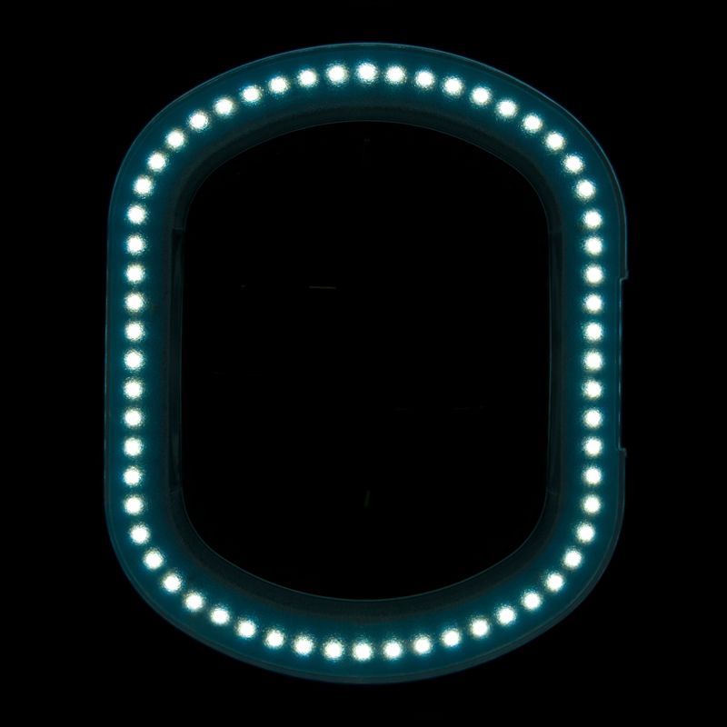 Elegante 6028 nagyítós lámpa 60 LED SMD 5D, állvánnyal, szabályozható fényerő