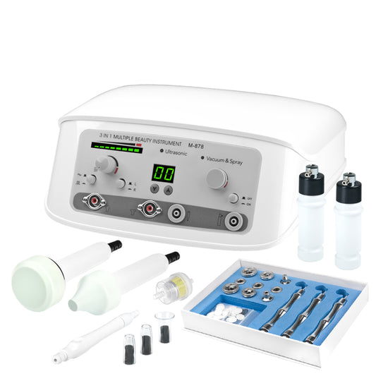 Elegante 878 3in1 kombinált kozmetikai készülék: mikrodermabrázió + vákuum + ultrahang + spray