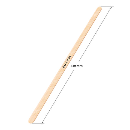 Fa gyantázó spatula kicsi 140×6 mm, 100 db