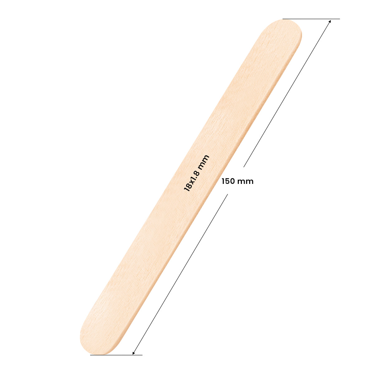 Fa gyantázó spatula nagy 150×18 mm, 150 db