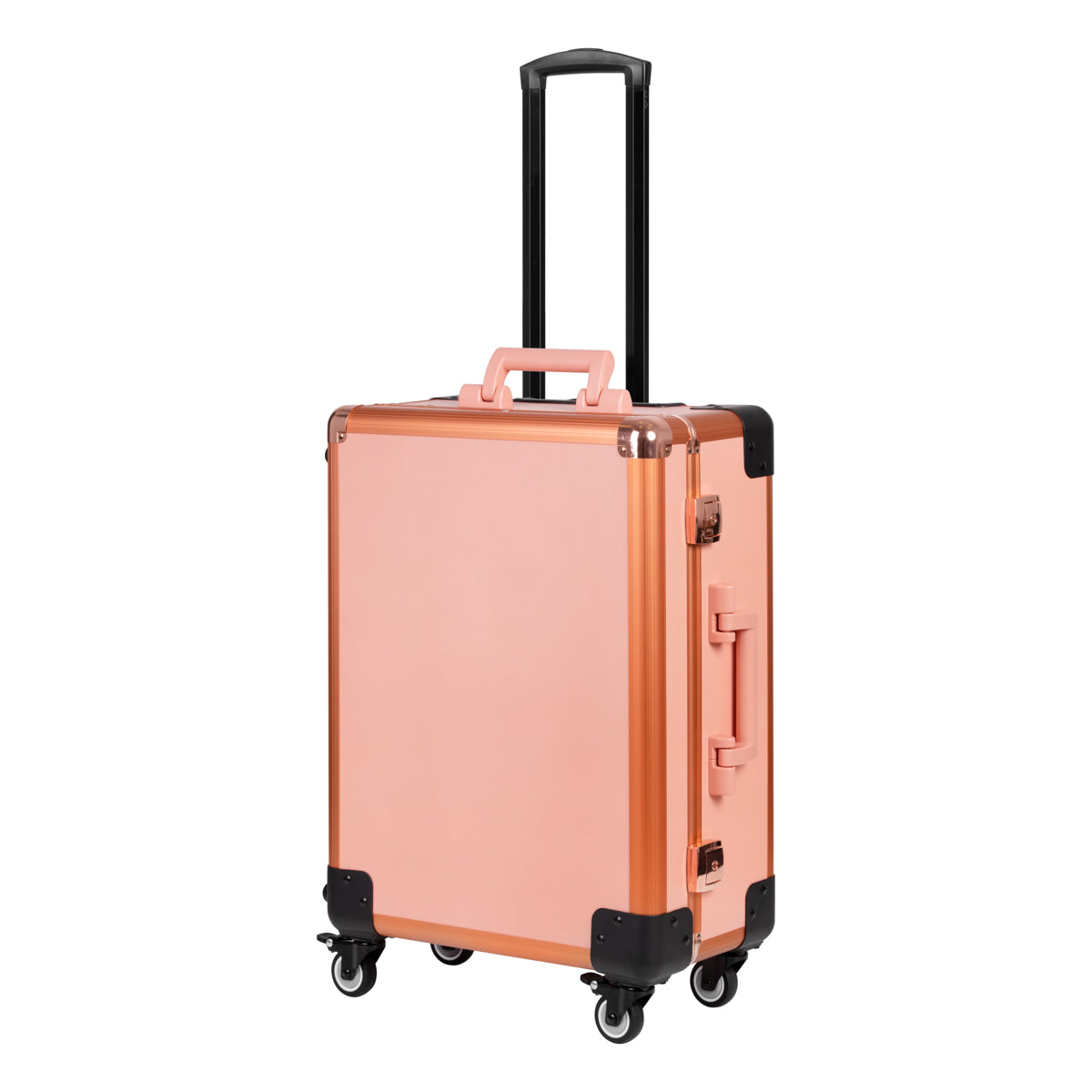 T-27 hordozható kozmetikai munkaállomás-bőrönd, rose gold