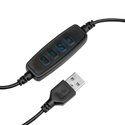 Snake Ring LED asztali nagyítós lámpa, fekete