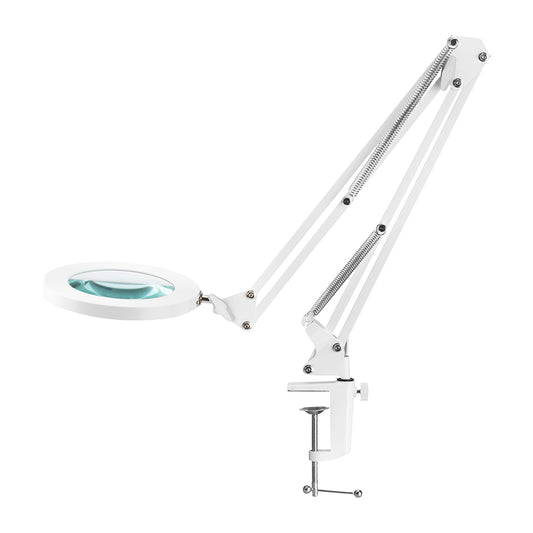 GLOW 308 LED asztali nagyítós lámpa, fehér, USB