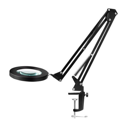 GLOW 308 LED asztali nagyítós lámpa, fekete, USB