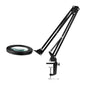 GLOW 308 LED asztali nagyítós lámpa, fekete, USB