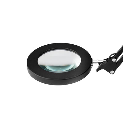 GLOW 308 LED asztali nagyítós lámpa, fekete, USB