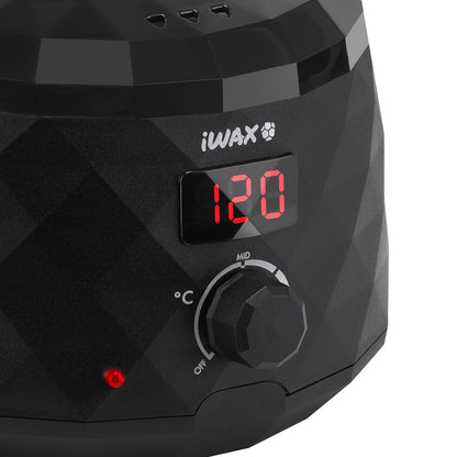 iWax Diamond Tech digitális gyantamelegítő 400 ml, 100 W, fekete