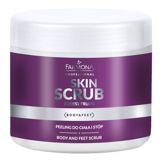 Farmona Skin Scrub erdei gyümölcsös cukros-sós radír testre és lábra 500 g