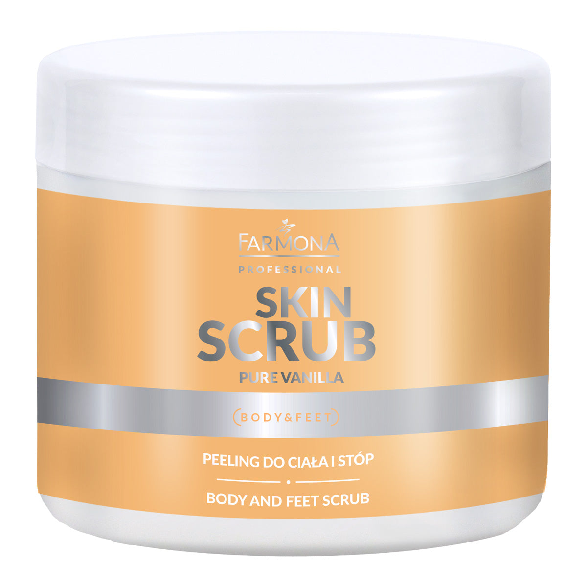 Farmona Skin Scrub vaníliás cukros-sós radír testre és lábra 500 g