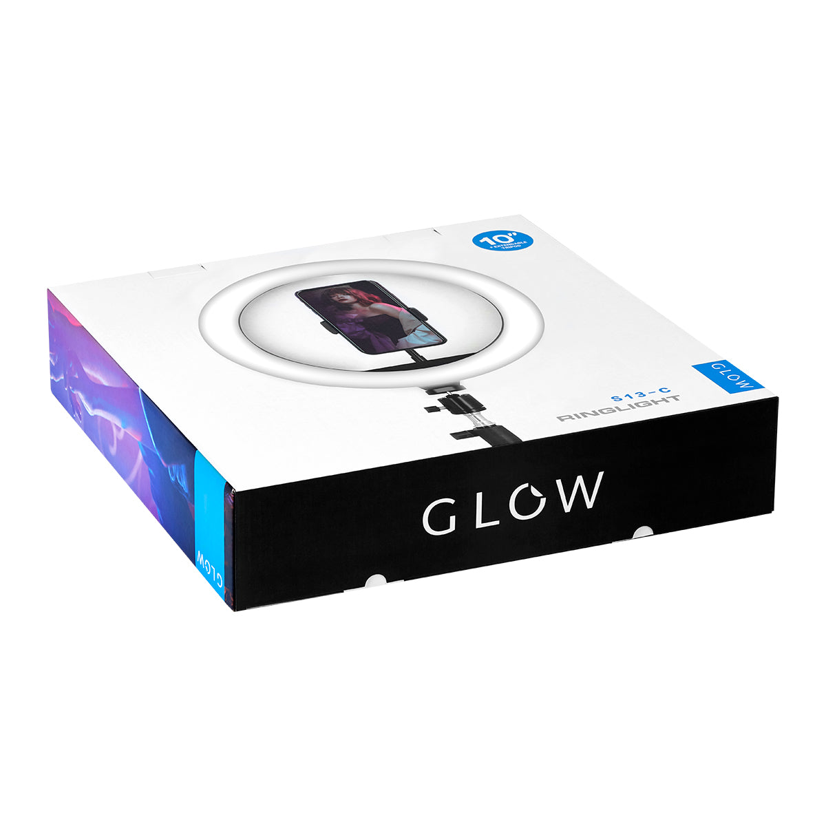 GLOW 10\ ring lámpa állvánnyal, 10 W"