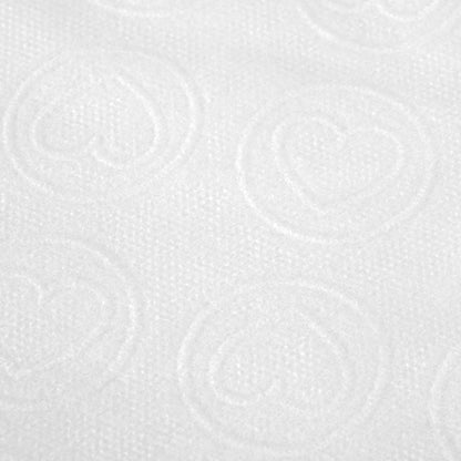 Egyszerhasználatos kezelőkendő 20 db, 70×40 cm, fehér szívmintás
