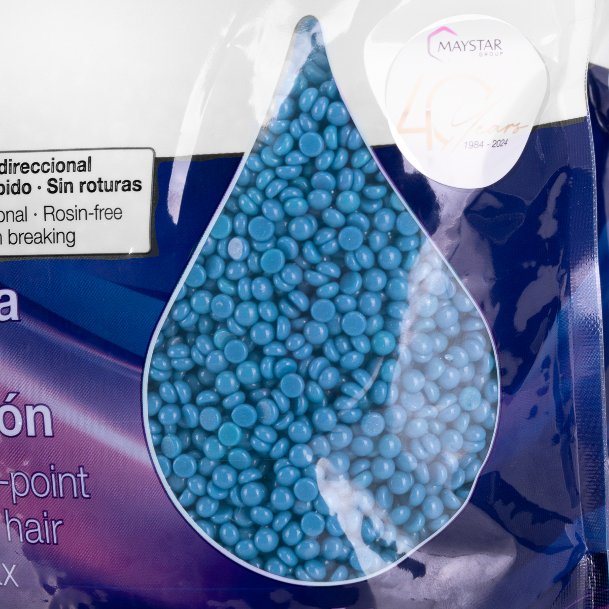 Depilflax elasztikus keménygyanta alacsony olvadáspontú gyöngyházas Ultraflex Blue 1000 g